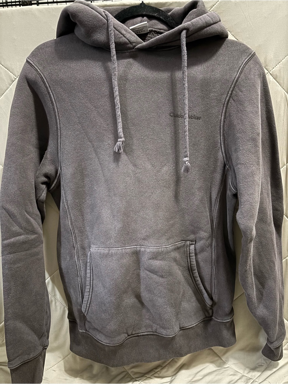 Outdoor Voices Men's Gray Pullover Hoodie